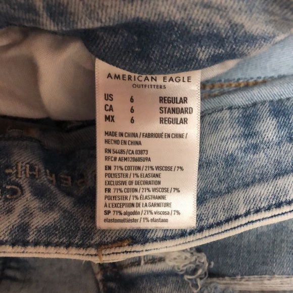 American eagle ne(x)t level stretch curvy super hi-rise leggings distressed - Picture 7 of 9